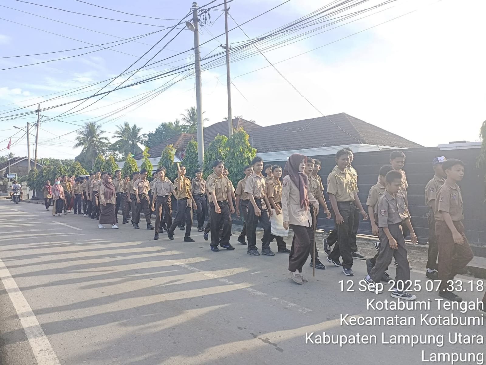 Rutinitas anggota Pramuka menuju sesat